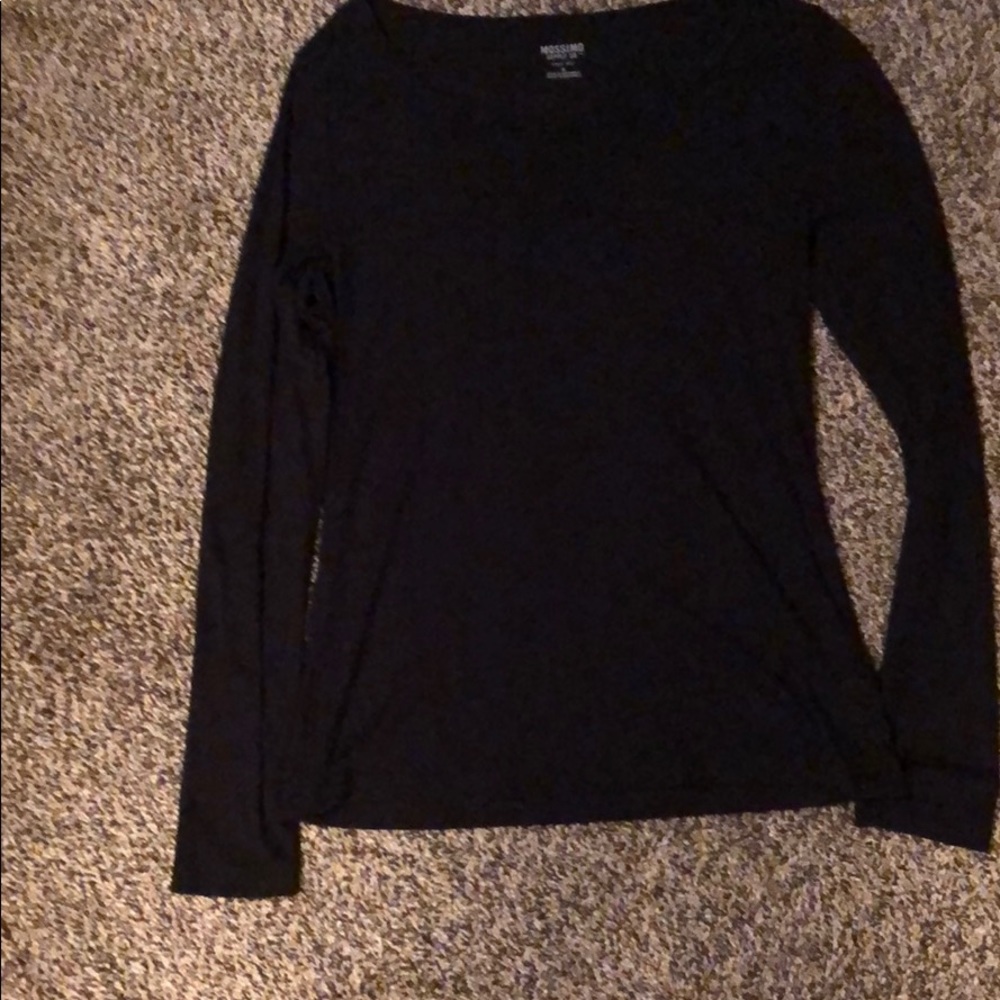 Black long sleeve top